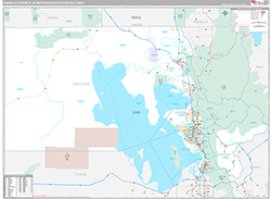 Ogden-Clearfield Metro Area Wall Map Premium Style 2026